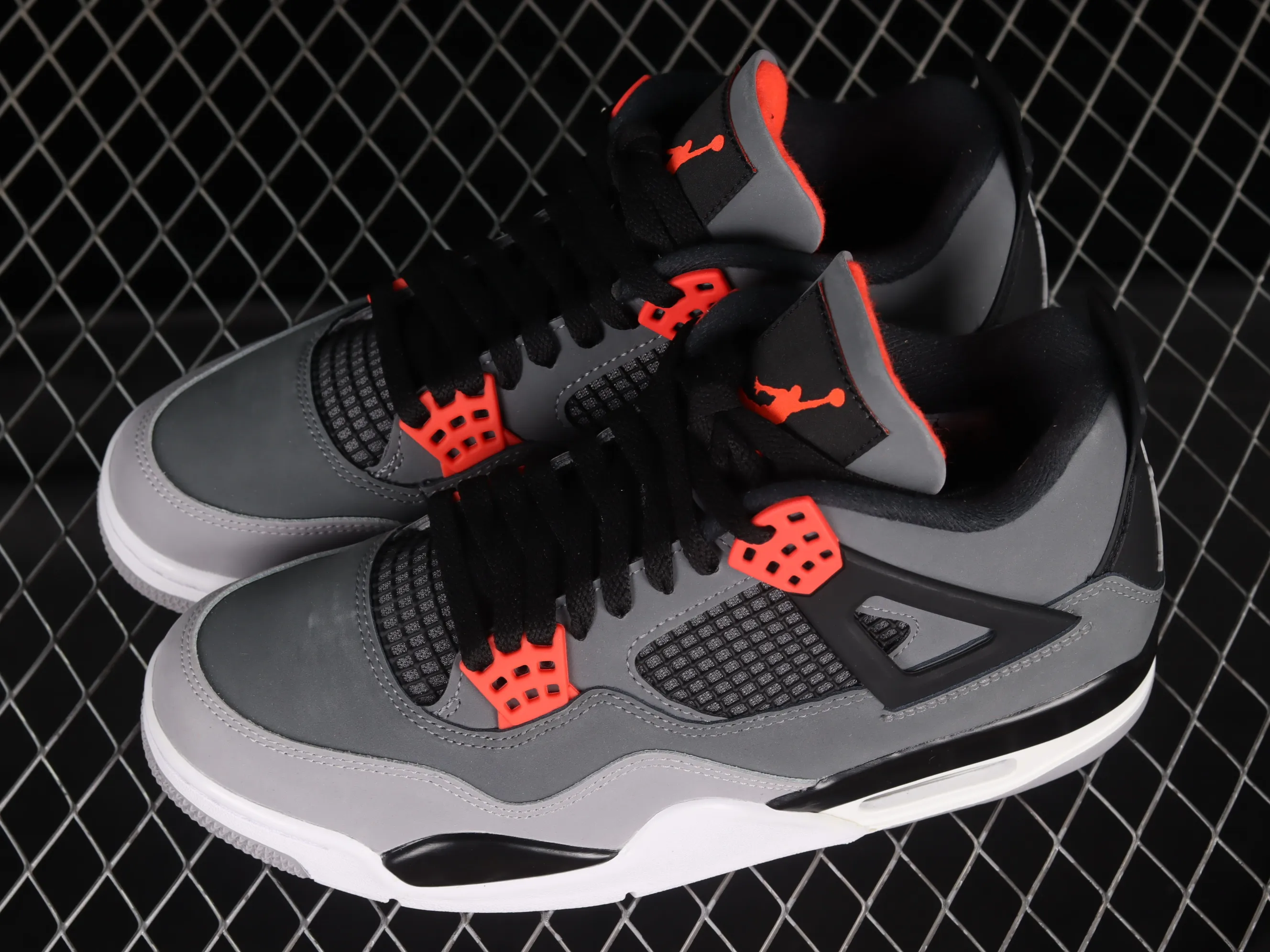 All categories Air Jordan Jordan series basketball shoes Air Jordan 4 LJR version Air Jordan 4 Retro "Infrared" AJ4 Joe 4 black gray infrared DH6927-061